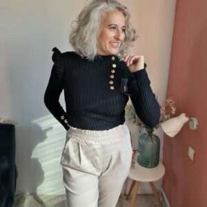 Pantalon Mia classique écru