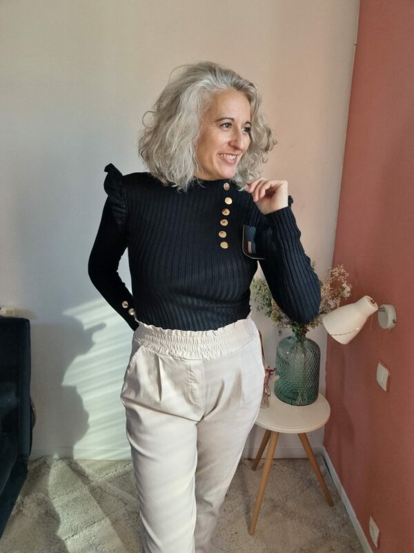 Pantalon Mia classique écru